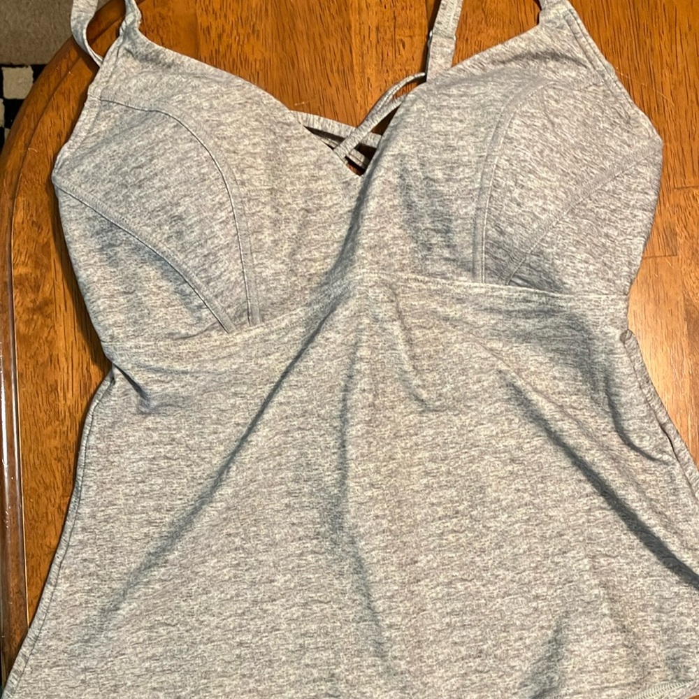Prana Heather Gray Women's Swim Tankini Top